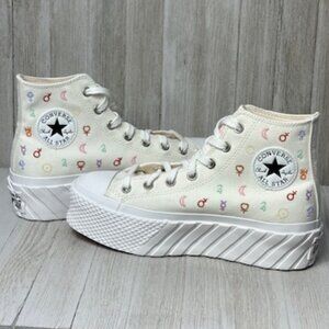 Converse Lift 2X Platform Mystical Symbols 'Crystal Energy' Embroidery A03716C